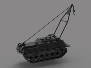 МОДЕЛЬ ВІДНОВЛЮВАЛЬНОГО ТАНК M88 ГОТОВА ДО ДРУКУ 3D Принт Модель