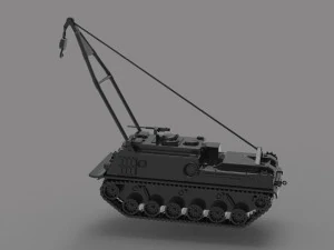 M88 RECOVERY TANK READY TO PRINT MODEL 3D Print Model