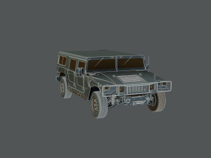 Hummer ready to print 3D Baskı Modeli