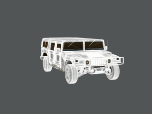 Hummer ready to print Model Cetak 3D