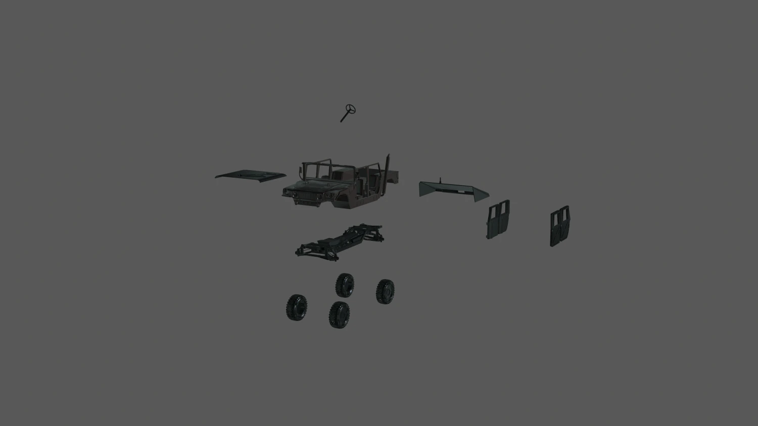 Humvee 172 model ready to print 3D Print Model .c4d .max .obj .3ds .fbx .stl .blend 
