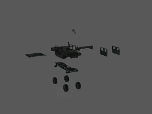 Humvee 172 model ready to print 3D Print Model