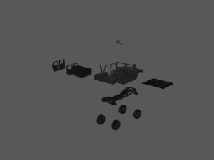Humvee 172 model ready to print 3Dプリントモデル
