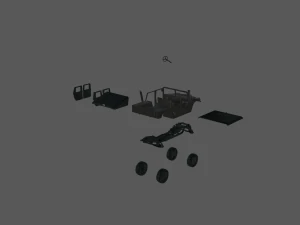 Humvee 172 model ready to print 3D Print Model