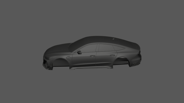 Audi RS 2021 3d READY TO PRINT MODEL 3D Принт Модель .c4d .max .obj .3ds .fbx .stl .blend 