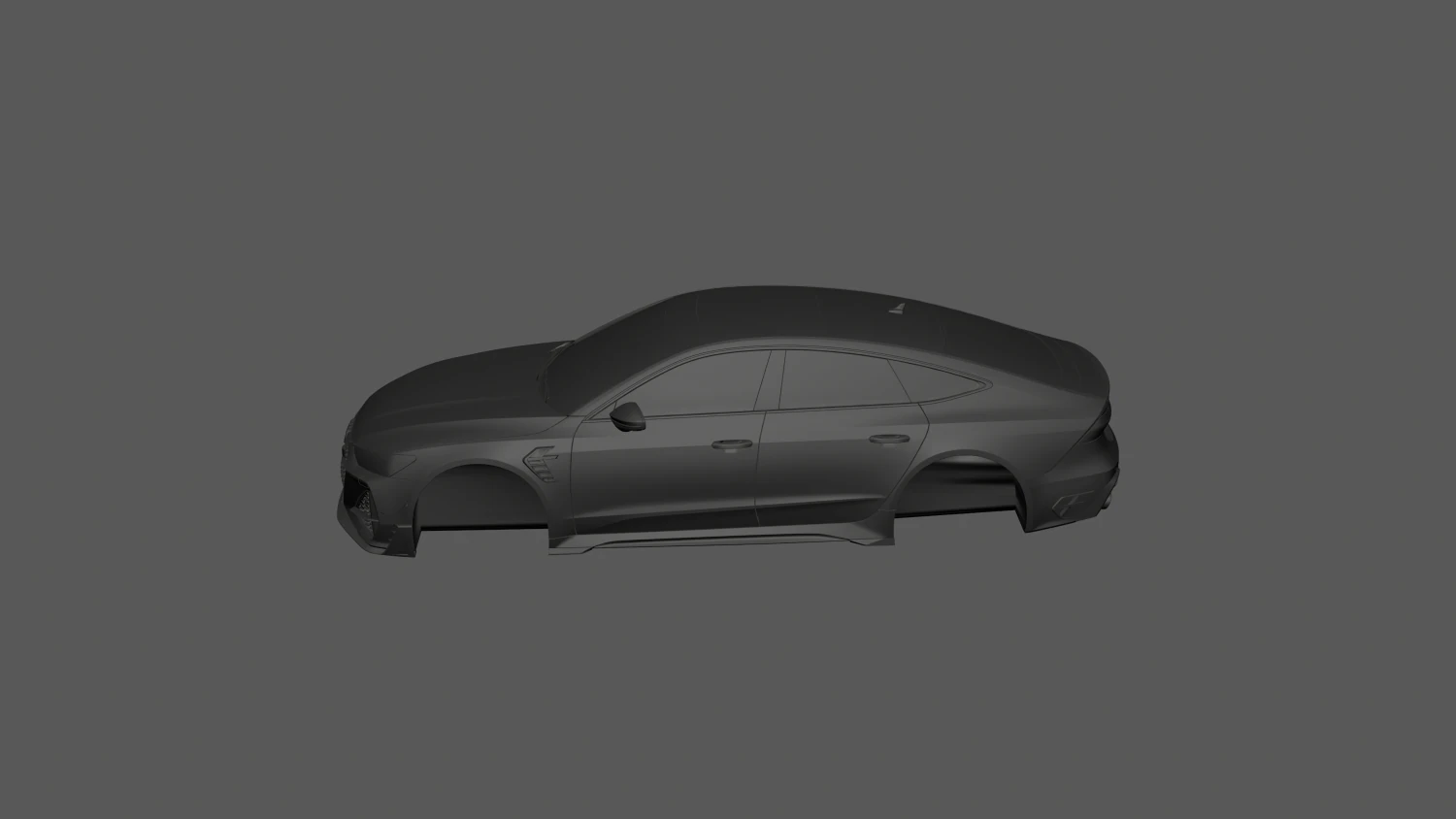 Audi RS 2021 3d READY TO PRINT MODEL 3D Print Model .c4d .max .obj .3ds .fbx .stl .blend