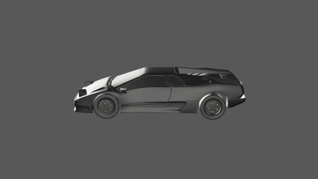 Lamborghii diablo 3d ready to print model 3D 打印模型 .c4d .max .obj .3ds .fbx .stl .blend 