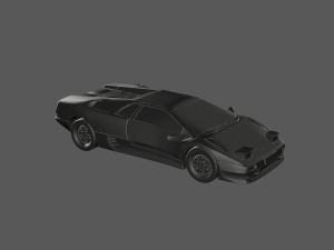 Lamborghii diablo 3d ready to print model 3D 打印模型