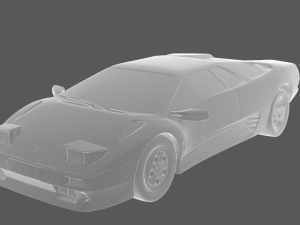 Lamborghii diablo 3d ready to print model 3D 打印模型
