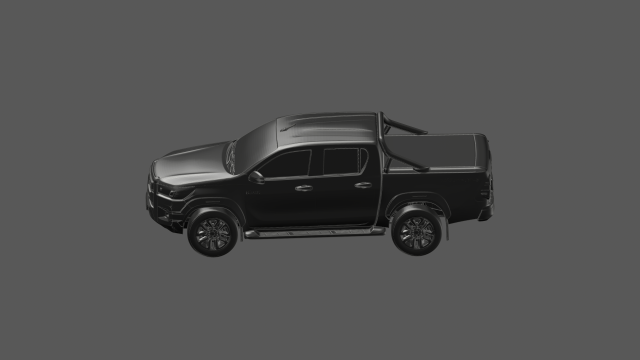 Toyota hilux ready to print 3D 프린트 모델 .c4d .max .obj .3ds .fbx .stl .blend 