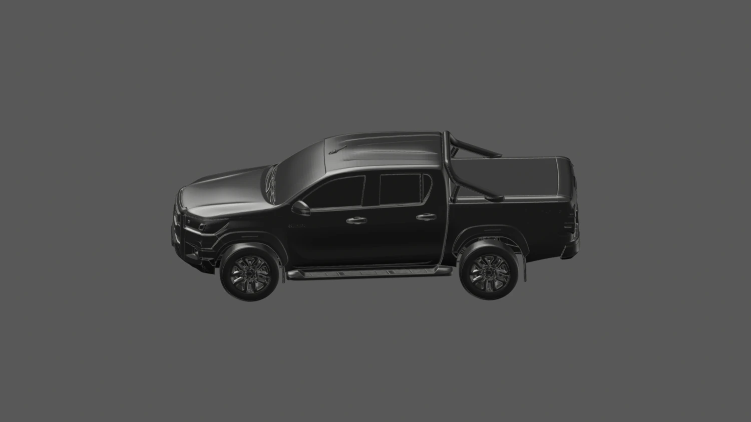 Toyota hilux ready to print 3D Print Model .c4d .max .obj .3ds .fbx .stl .blend 