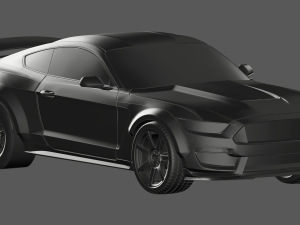 Mustang shellby gt350 ready to print model Modello di stampa 3D