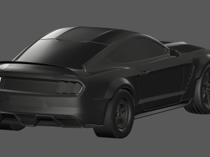 Mustang shellby gt350 ready to print model Modello di stampa 3D