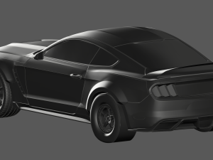 Mustang shellby gt350 ready to print model Modello di stampa 3D