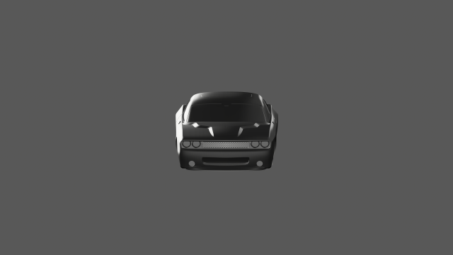 Dodge challenger 3d ready to print model 3Dプリントモデル .c4d .max .obj .3ds .fbx .stl .blend 