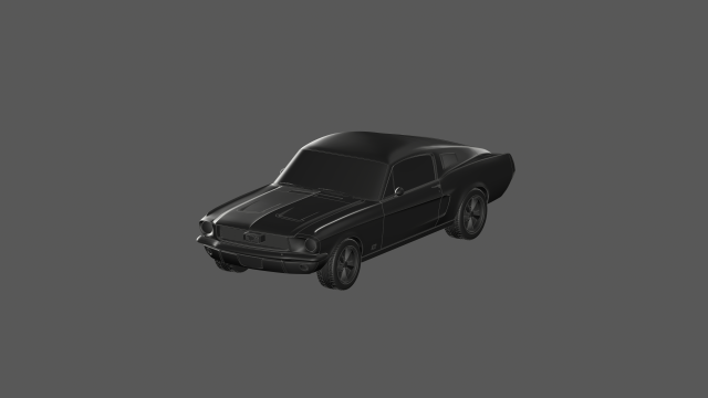 Mustang 3d ready to print model 3D 打印模型 .c4d .max .obj .3ds .fbx .stl .blend 