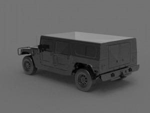 Hummer 3d ready to print model Model do druku 3D