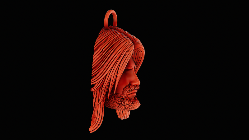 Jesus ring ready to print model Modelo de impresión 3D .c4d .max .obj .3ds .fbx .stl .blend