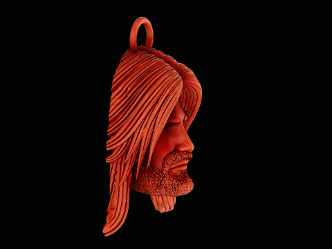 Jesus ring ready to print model Model Cetak 3D