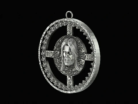 Jesus ring ready to print model 3D Print Model