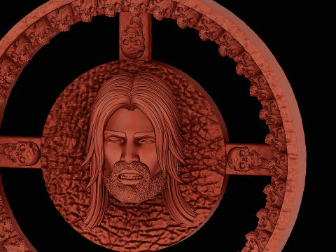 Jesus ring ready to print model 3D Принт Модель