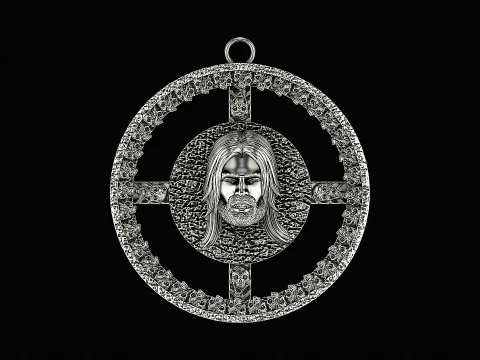 Jesus ring ready to print model 3D Print Model