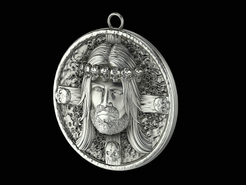 Jesus ring ready to print model 3D 프린트 모델