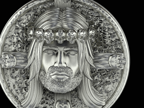 Jesus ring ready to print model 3D 프린트 모델