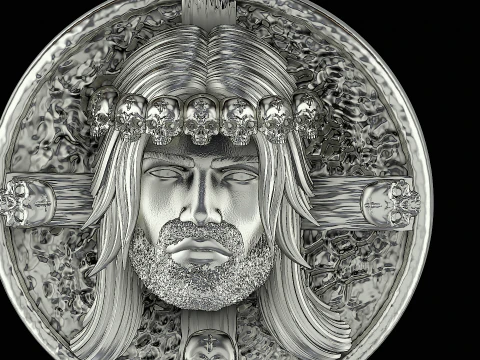 Jesus ring ready to print model 3D Print Model