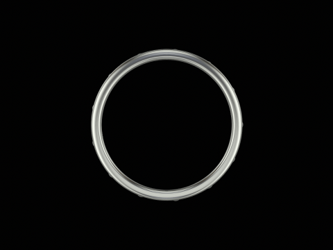 Ornomental flower ring ready to print model 3D Print Model
