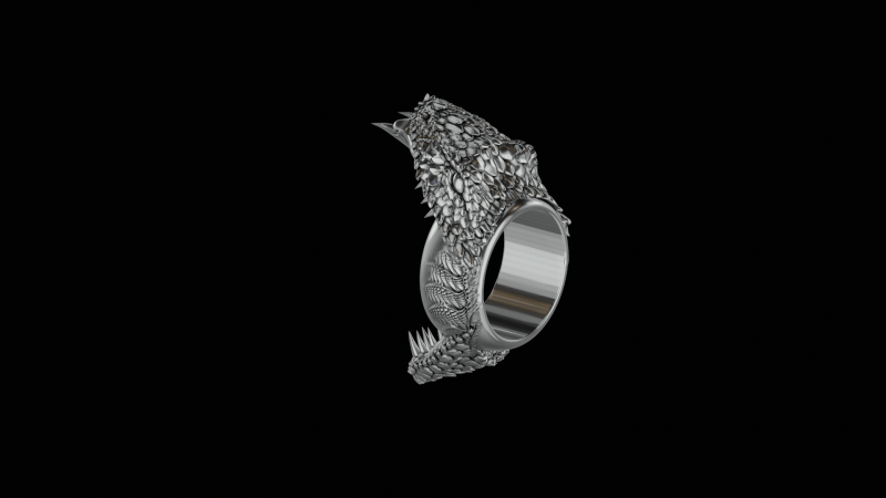 Snake cobra ring ready to print model 3Dプリントモデル .c4d .max .obj .3ds .fbx .stl .blend 