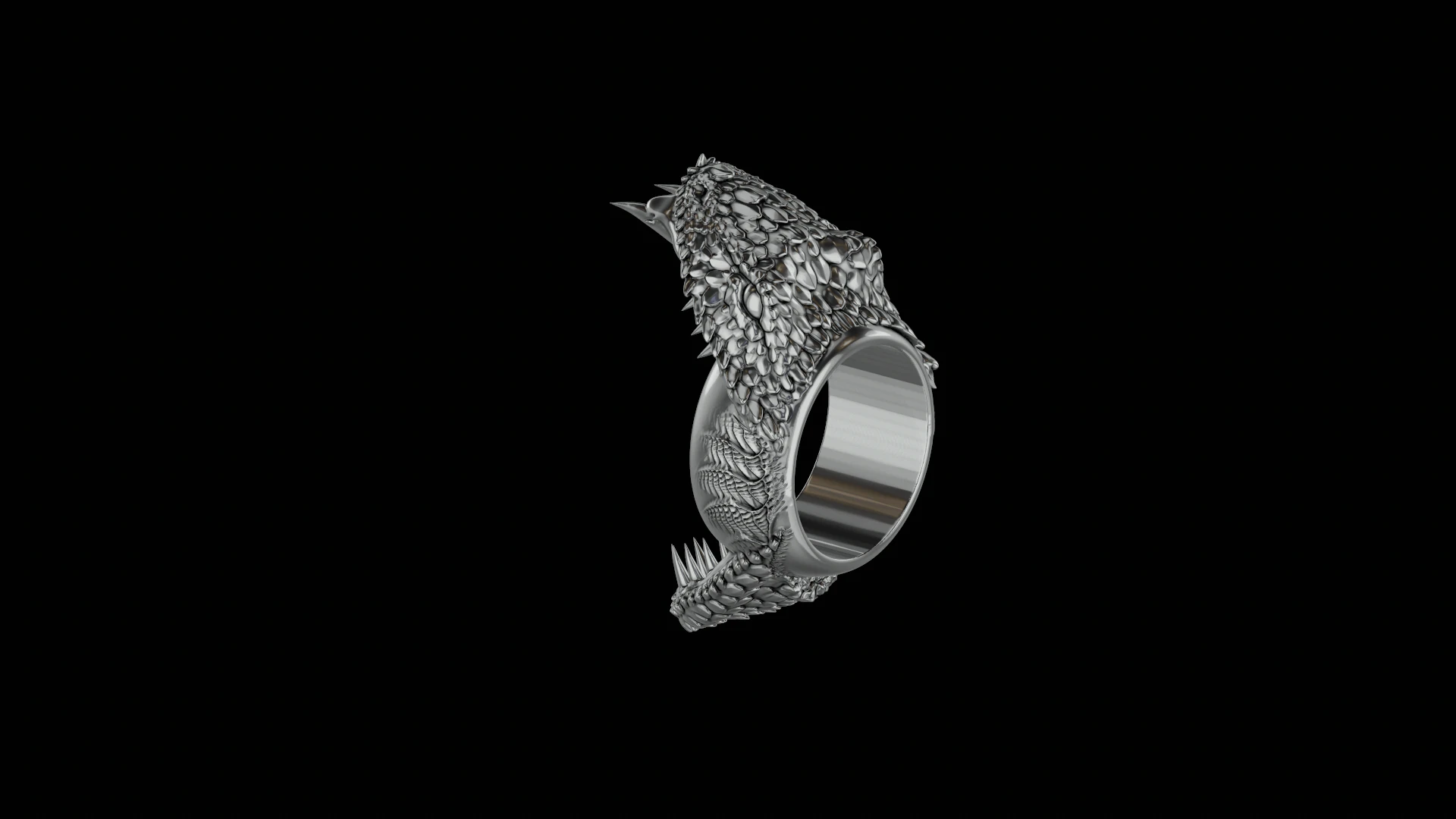 Snake cobra ring ready to print model 3D Print Model .c4d .max .obj .3ds .fbx .stl .blend