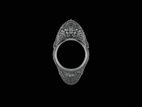 Snake cobra ring ready to print model 3Dプリントモデル