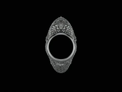Snake cobra ring ready to print model 3D Print Model