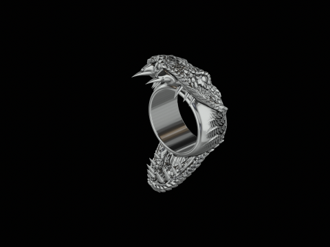 Snake cobra ring ready to print model 3Dプリントモデル