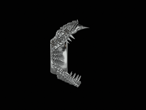 Snake cobra ring ready to print model 3Dプリントモデル