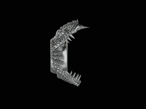 Snake cobra ring ready to print model 3D Print Model