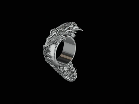 Snake cobra ring ready to print model 3D Print Model