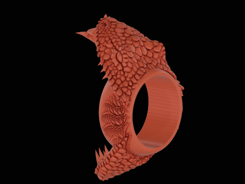 Snake cobra ring ready to print model 3Dプリントモデル