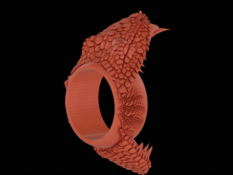 Snake cobra ring ready to print model 3D Print Model