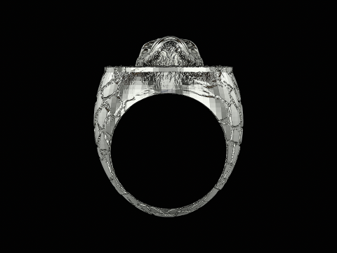 Gorilla ring ready to print model - Modello di stampa 3D
