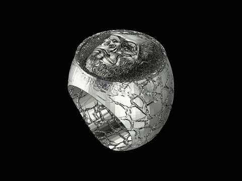 Gorilla ring ready to print model - 3D Print Model