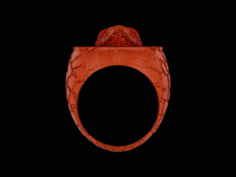 Gorilla ring ready to print model - Modello di stampa 3D