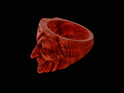 Joker head silver ready to print model 3D Принт Модель