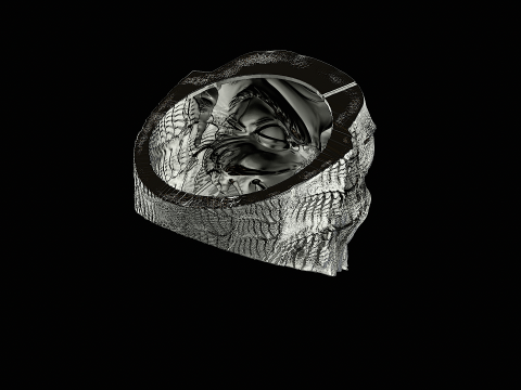 Joker head silver ready to print model 3D Принт Модель