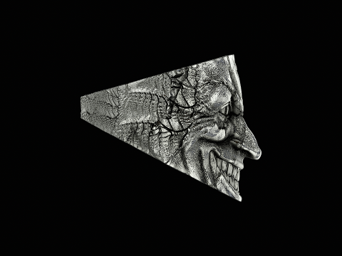 Joker head silver ready to print model 3D Принт Модель