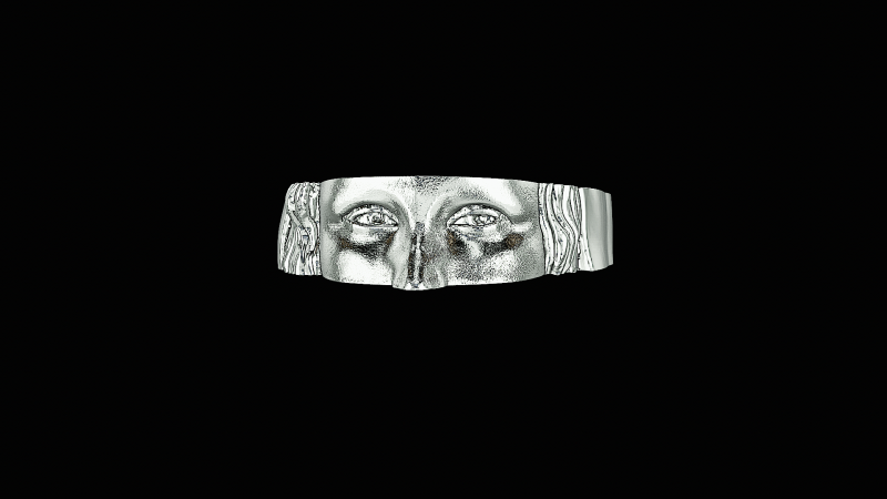 Monolisa head silver ready to print model 3D Принт Модель .c4d .max .obj .3ds .fbx .stl .blend 
