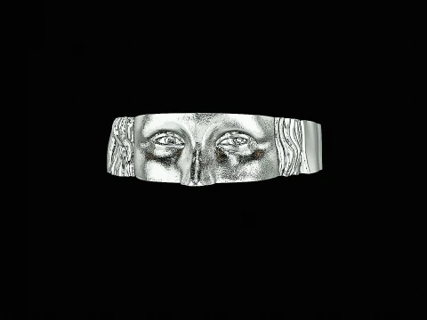 モノリサ ヘッド シルバー すぐに印刷できるモデル 3Dプリントモデル