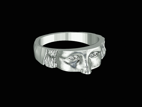 Monolisa head silver ready to print model 3D Принт Модель