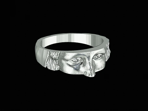 Monolisa head silver ready to print model 3D Print Model